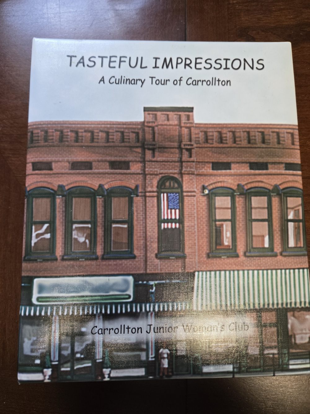 Tasteful Impressions Cookbook — Green & Brown Cover by